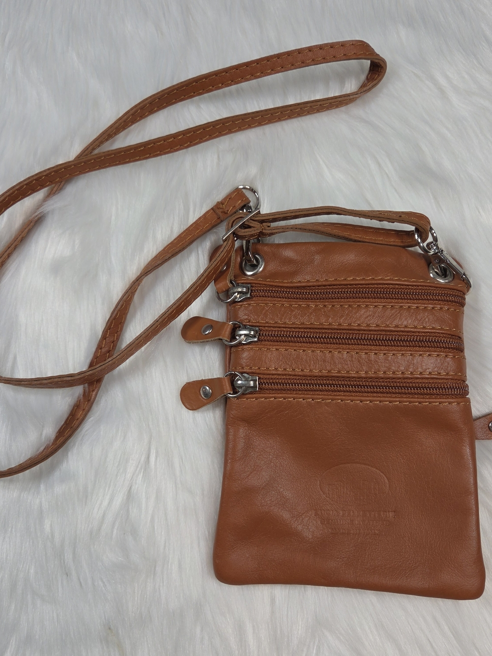 🆕️ Lucia Pelletterie San Gimignano Brown Leather Crossbody Bag